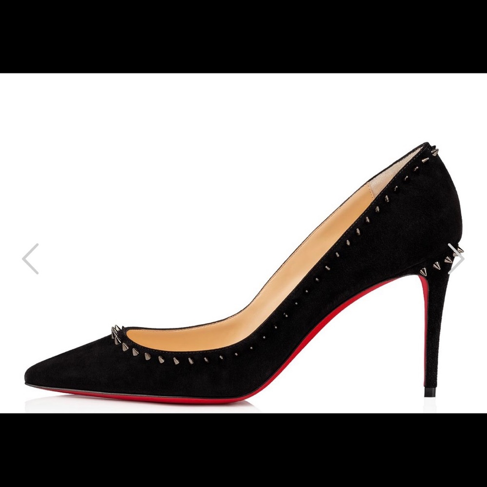 Christian Louboutin Anjalina 85mm black suede pump - size 39 new in box